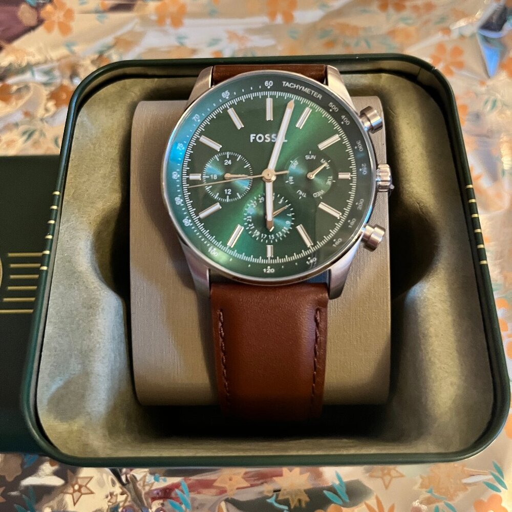 Sullivan Multifunction Brown LiteHide™ Leather Watch